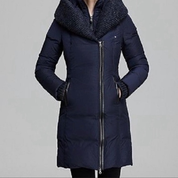 Mackage Brigid Knit Trim Duck Down Coat - Picture 2 of 15